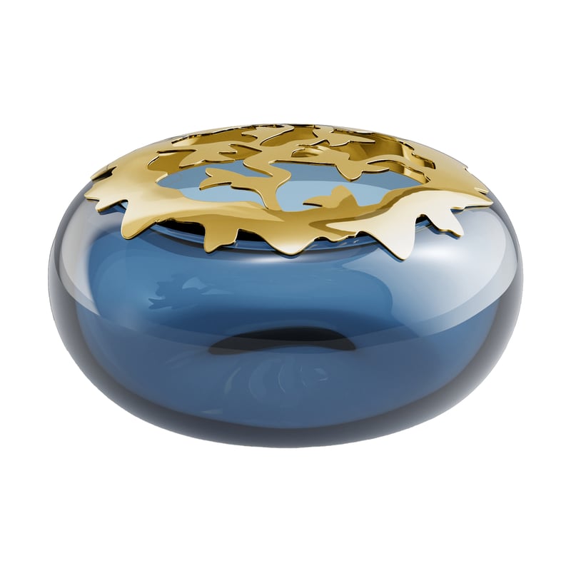 Georg Jensen Spring 2025 Bonbonniere Ø10.6 cm Blue-gold