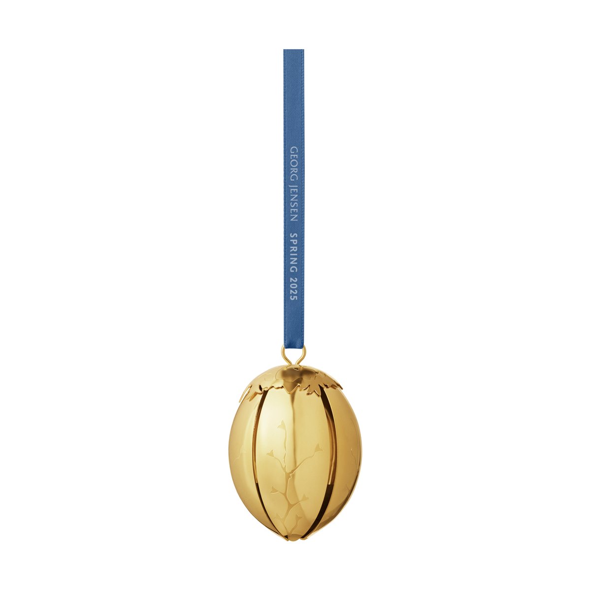 Georg Jensen Spring 2025 decoration egg Easter hanging Gold-plated stainless steel