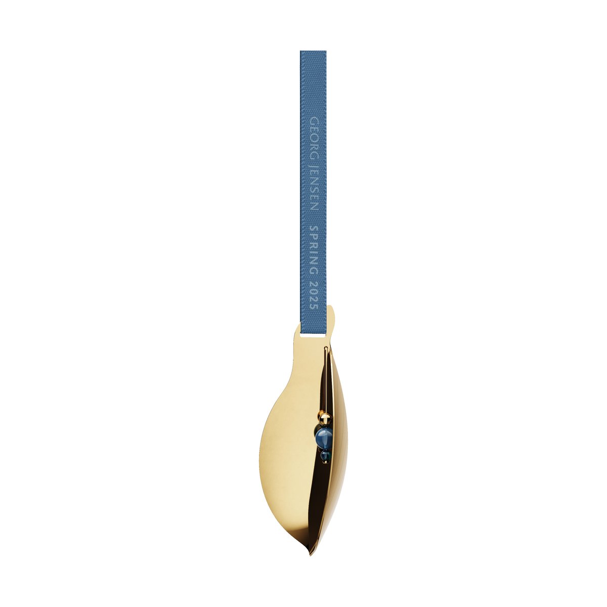 Georg Jensen Spring 2025 decoration leaf Easter hanging Gold-plated stainless steel