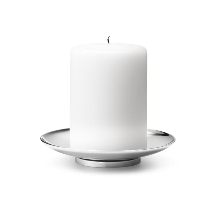 Tunes Pillar candle sticks Ø12.2 cm, stainless steel Georg Jensen