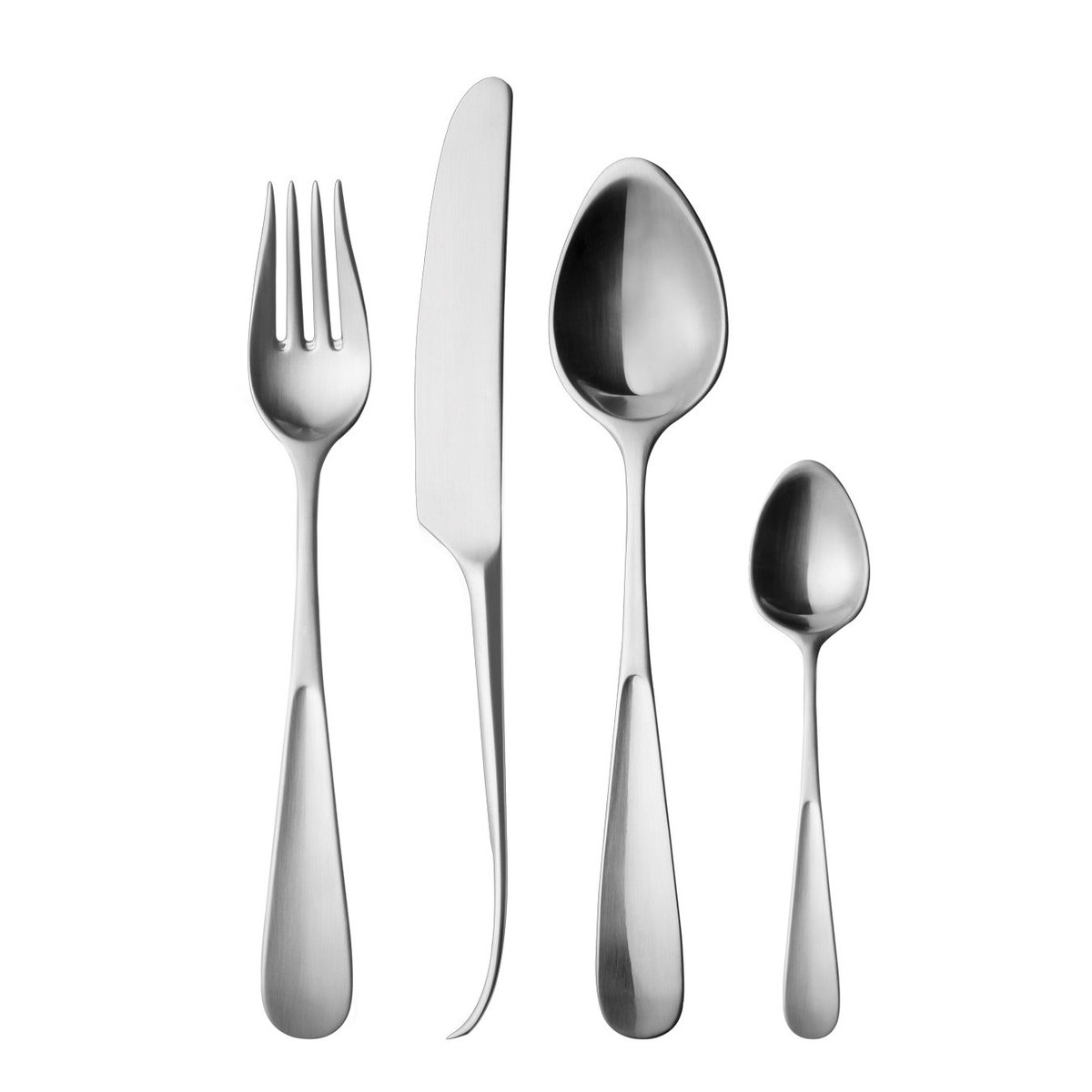 Georg Jensen Vivianna matte cutlery set 16 pcs | Scandinavian Design | Cutlery sets | Silver-coloured
