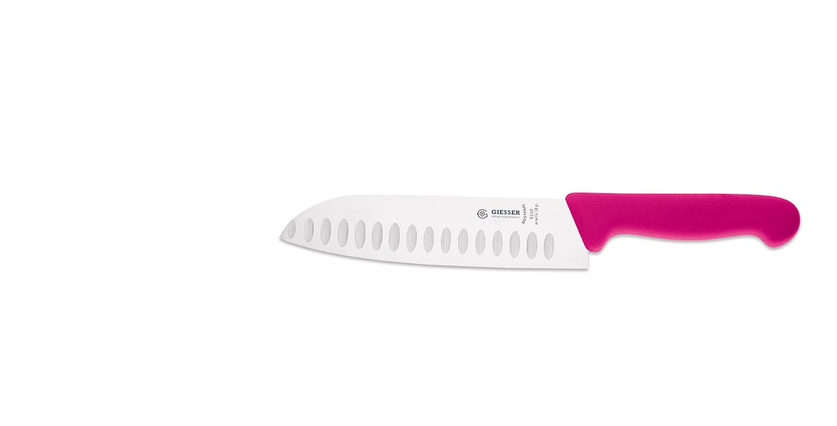 Giesser Santoku knife 18 cm Pink