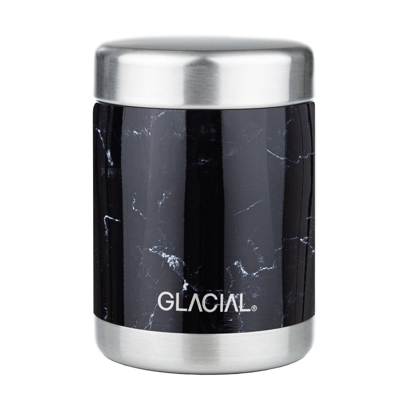 Glacial Glacial food thermos 350 ml Black marble