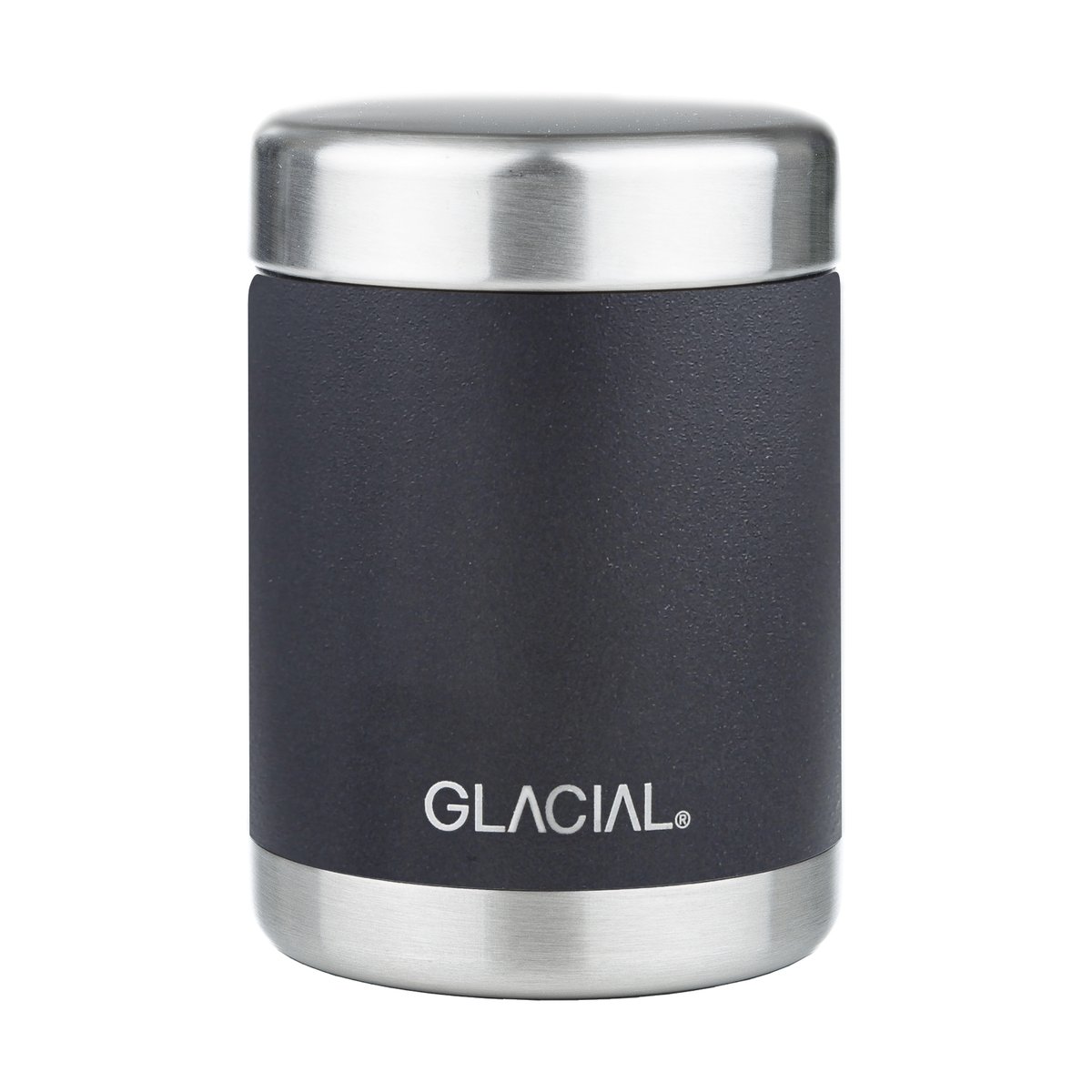Glacial food thermos 350 ml Matte black | Scandinavian Design | Thermoses | Black