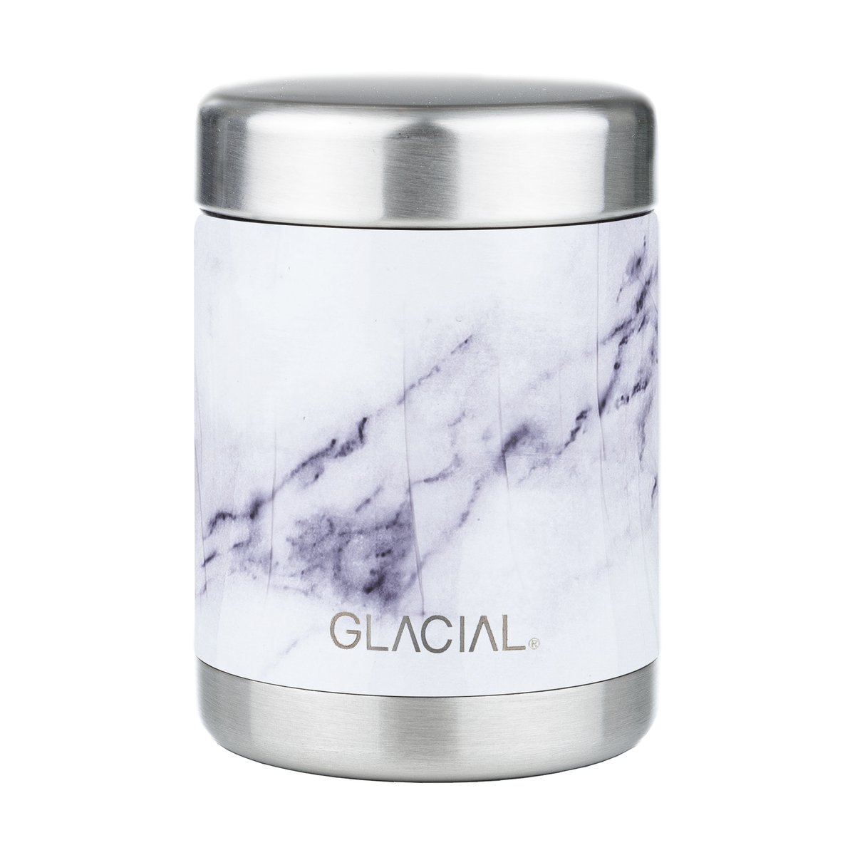 Glacial Glacial food thermos 350 ml White marble
