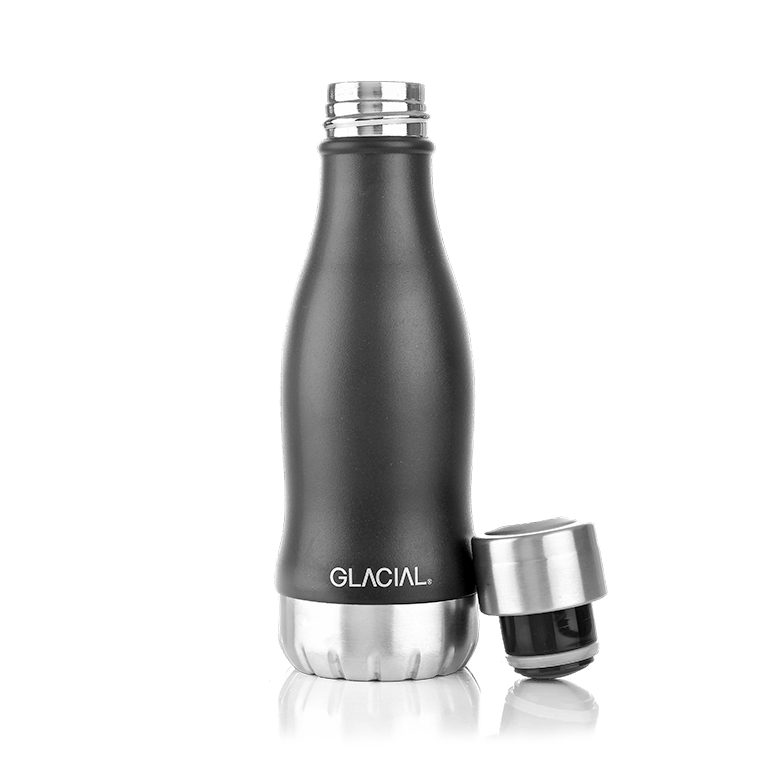 Glacial Glacial water bottle 280 ml Matte black