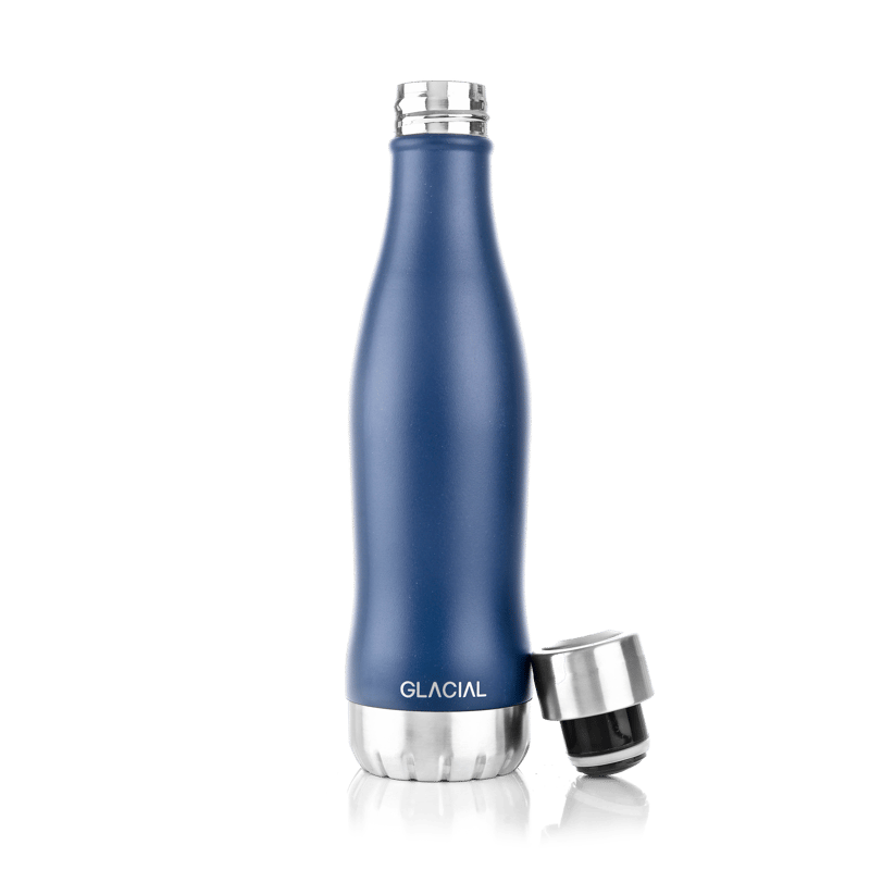 Glacial Glacial water bottle 400 ml Matte navy