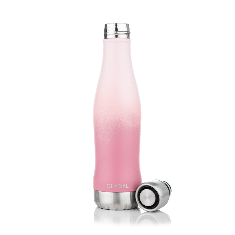 Glacial Glacial water bottle active 400 ml Pink fade