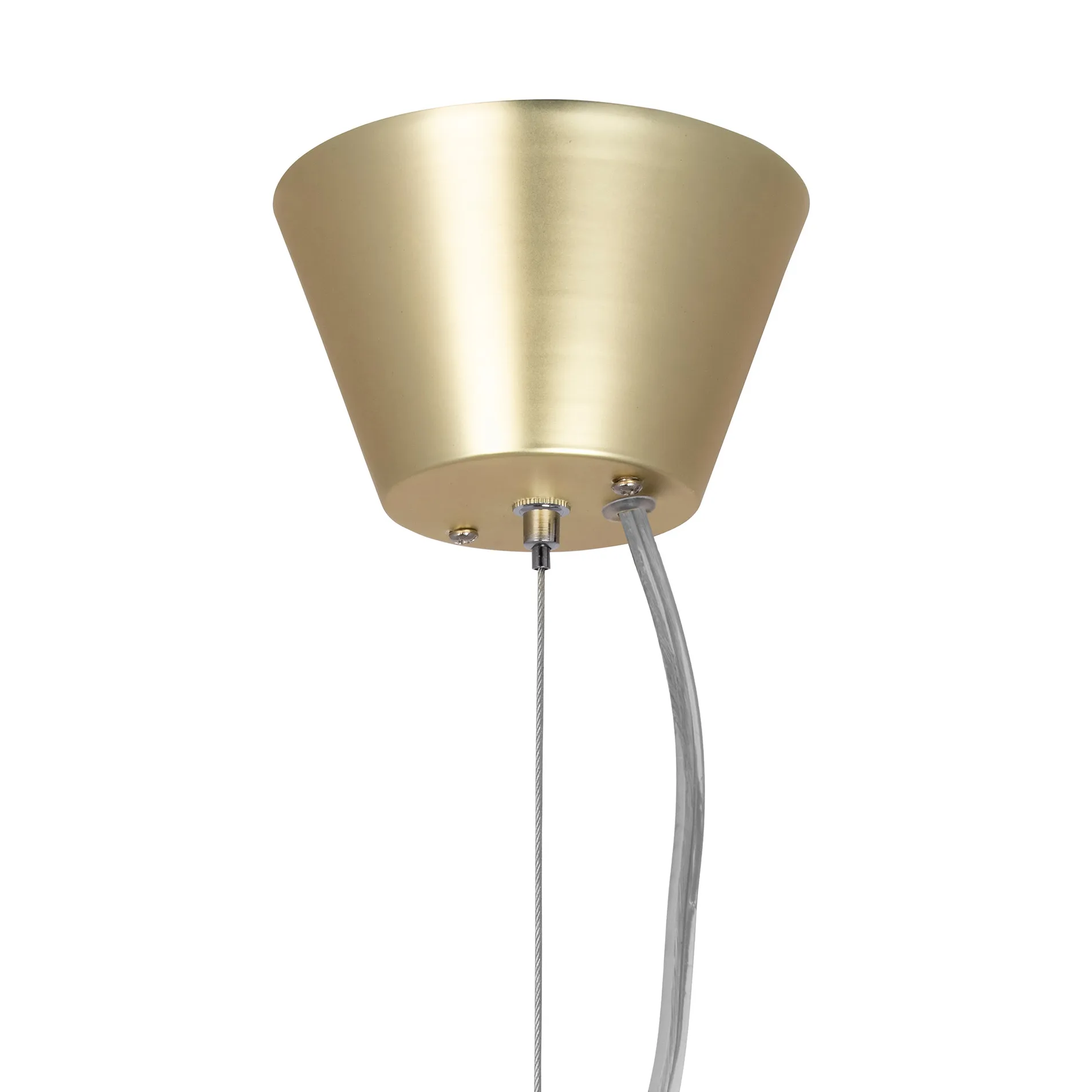 Art Deco ceiling lamp, brass-opal glass Globen Lighting