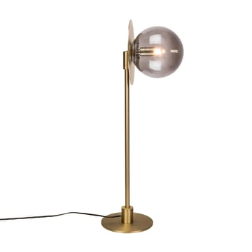 Art deco table lamp - brass smoked glass - Globen Lighting