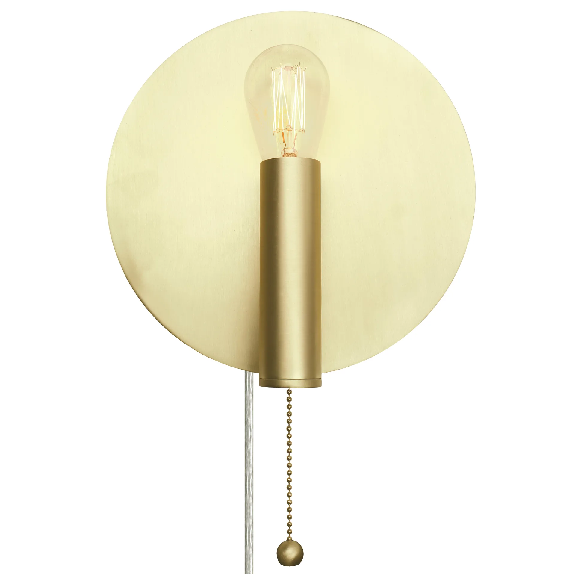 Art Deco wall lamp, brushed brass Globen Lighting