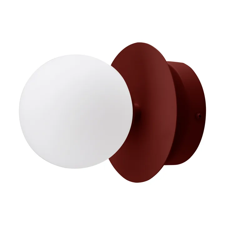 Art Deco wall light, flush mount - Red-White - Globen Lighting