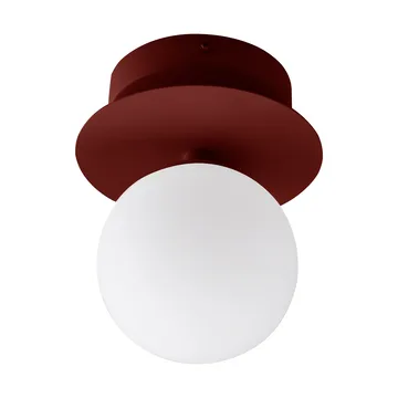 Art Deco wall light, flush mount - Red-White - Globen Lighting