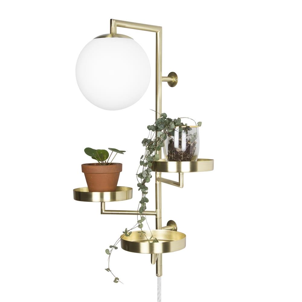 Globen Lighting Astoria wall lamp brass | Scandinavian Design | Wall lights | Gold-coloured