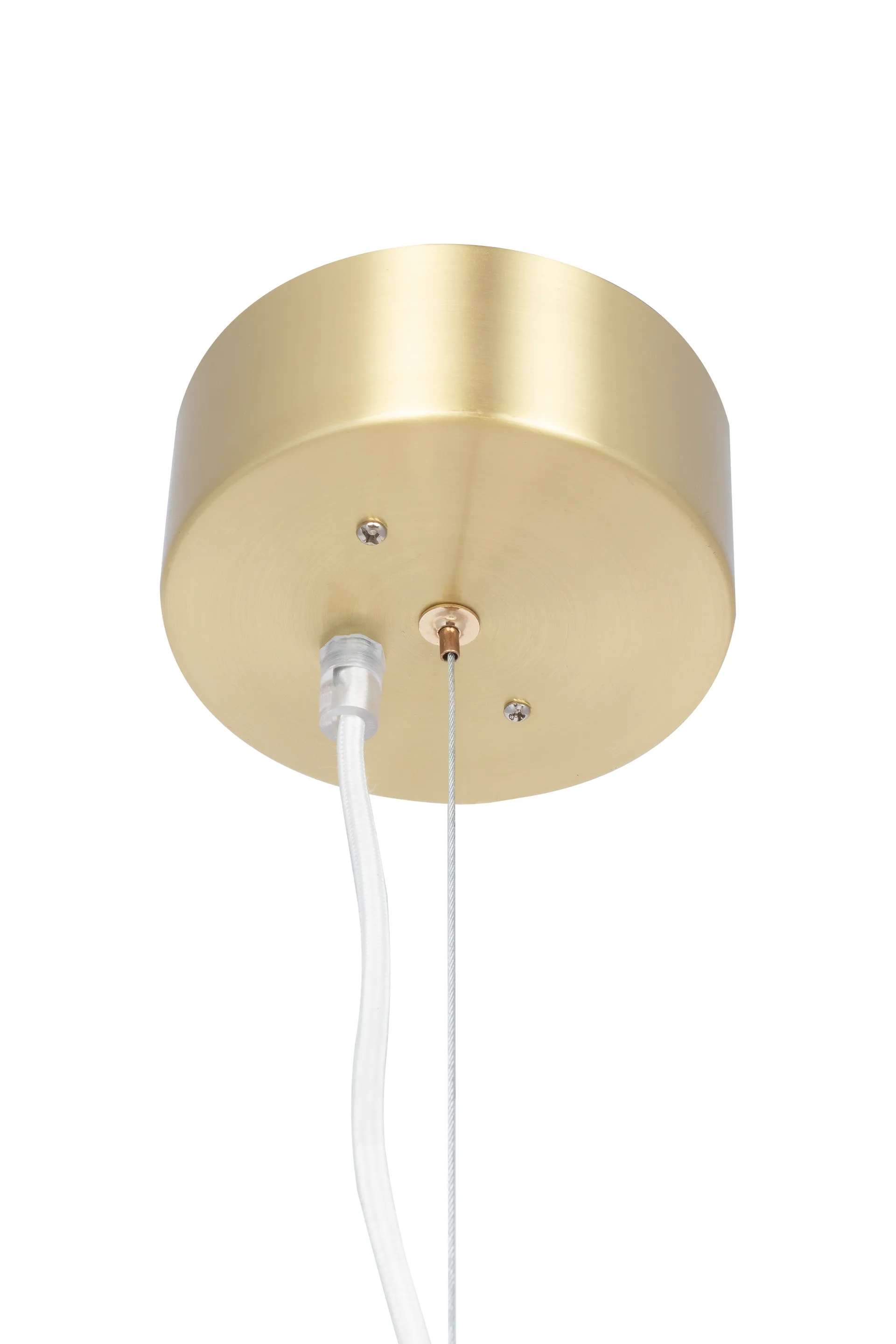 Astrid pendant lamp Ø40 cm, Brushed brass-white Globen Lighting