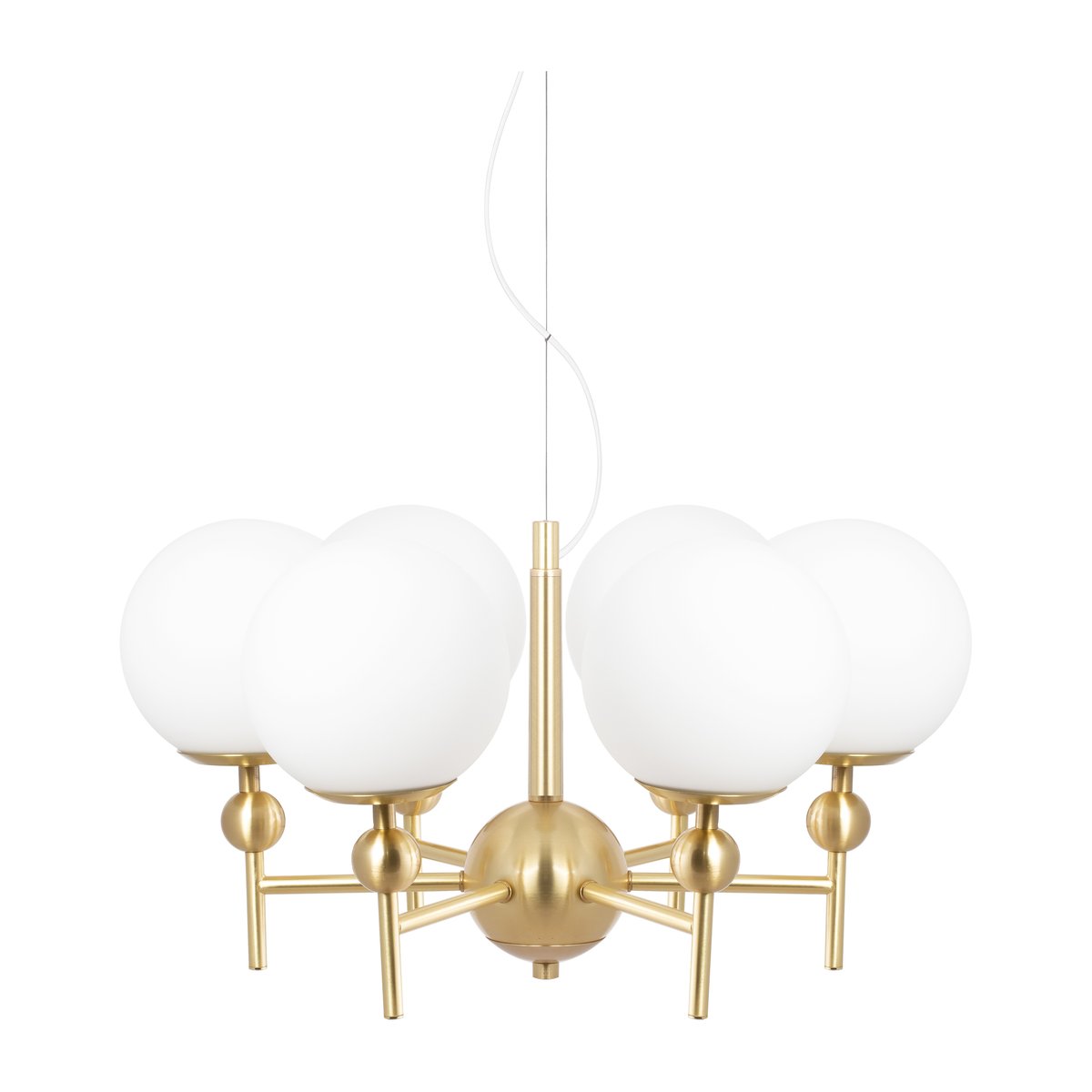 Globen Lighting Astrid pendant lamp o50 cm Brushed brass-white