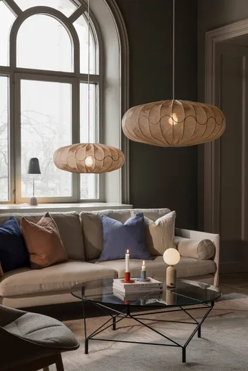 Bladverk lampshade Ø70 cm - Beige - Globen Lighting