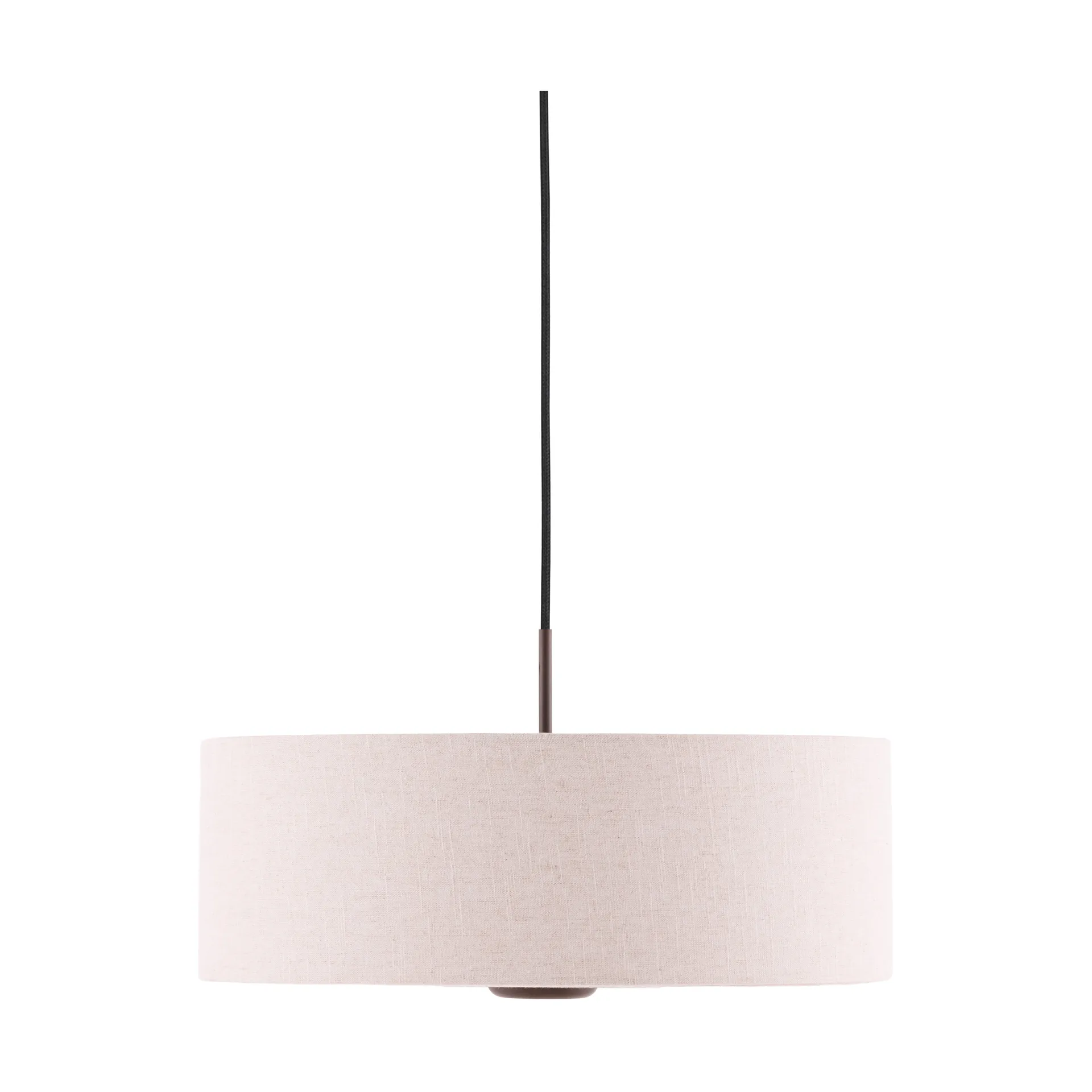 Bosco pendant lamp, Beige, dark-stained oak, Ø55 cm Globen Lighting