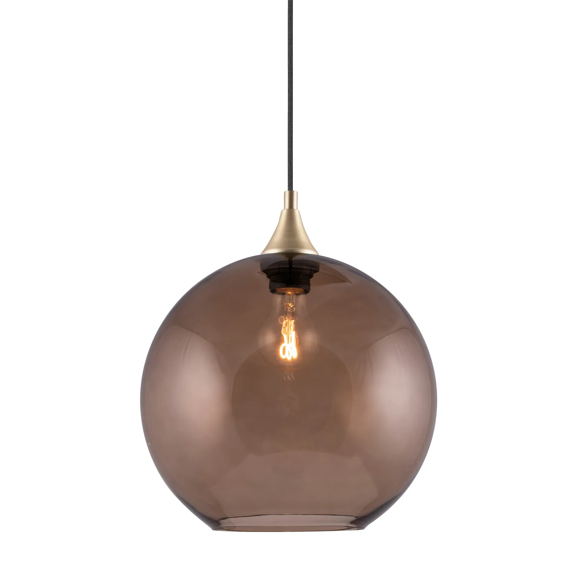 Bowl ceiling lamp, brown Globen Lighting