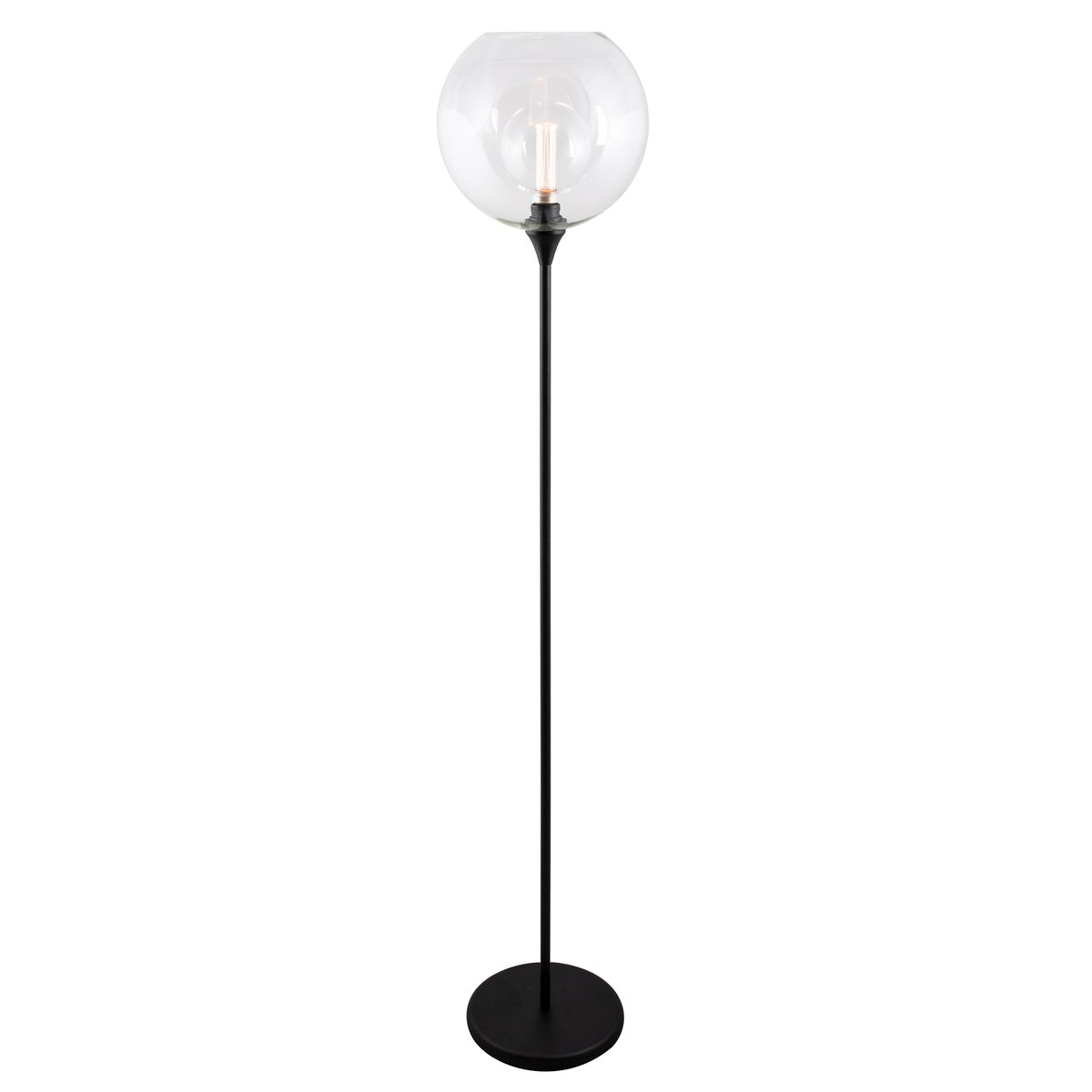 Globen Lighting Bowl floor lamp Black | Scandinavian Design | Floor lamps | Black
