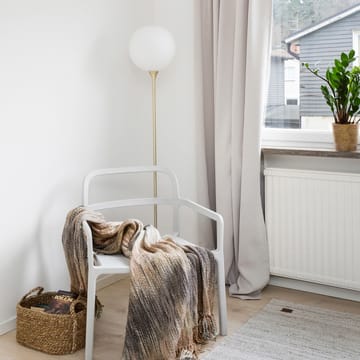 Bowl floor lamp opal glass - Brushed brass - Globen Lighting