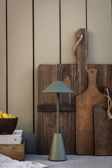 Cannes 32 portable table lamp - Moss green - Globen Lighting