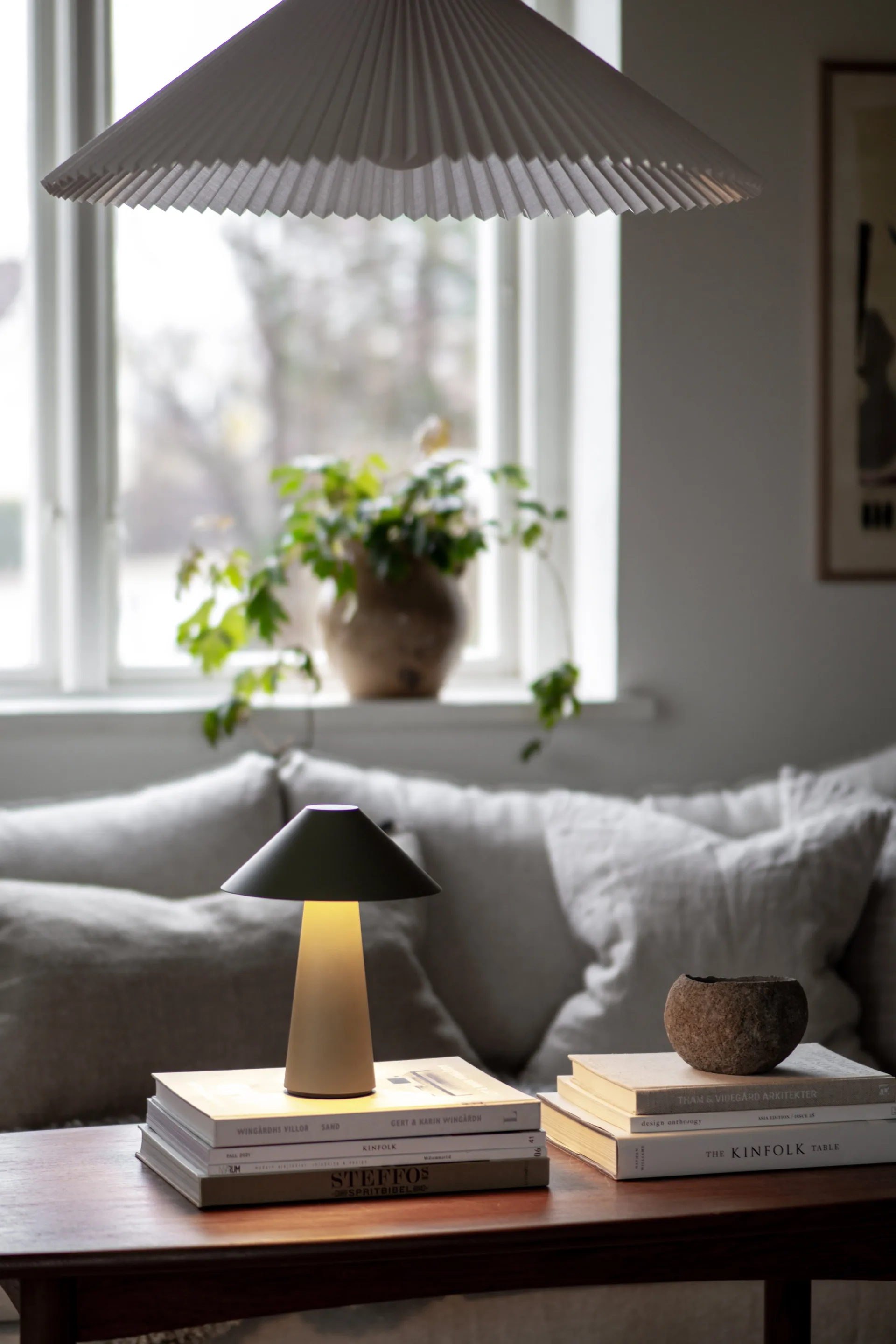 Cannes portable table lamp, Green Globen Lighting