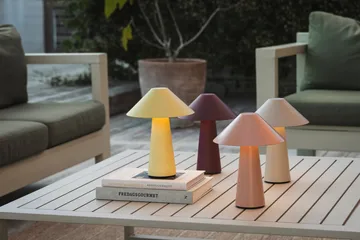 Cannes portable table lamp - Oat yellow - Globen Lighting