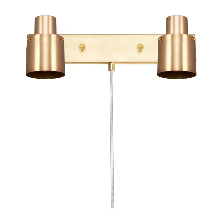 Clark 2 wall lamp - Brushed brass - Globen Lighting