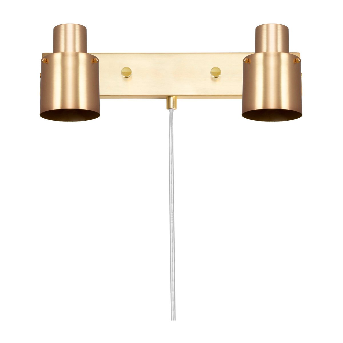 Globen Lighting Clark 2 wall lamp Brushed brass | Scandinavian Design | Wall lights | Gold-coloured