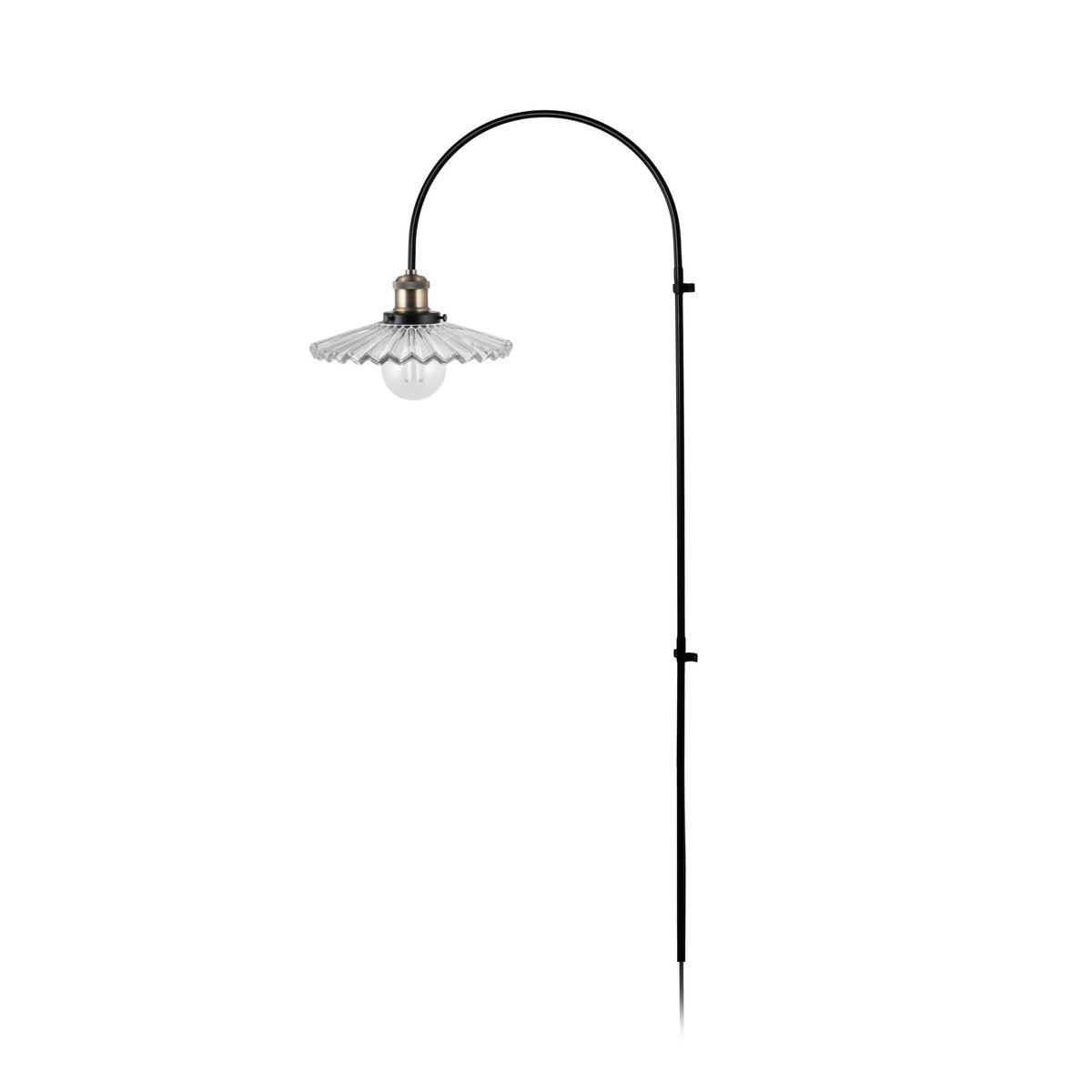 Globen Lighting Cobbler wall lamp 150 cm Clear | Scandinavian Design | Wall lights | Black