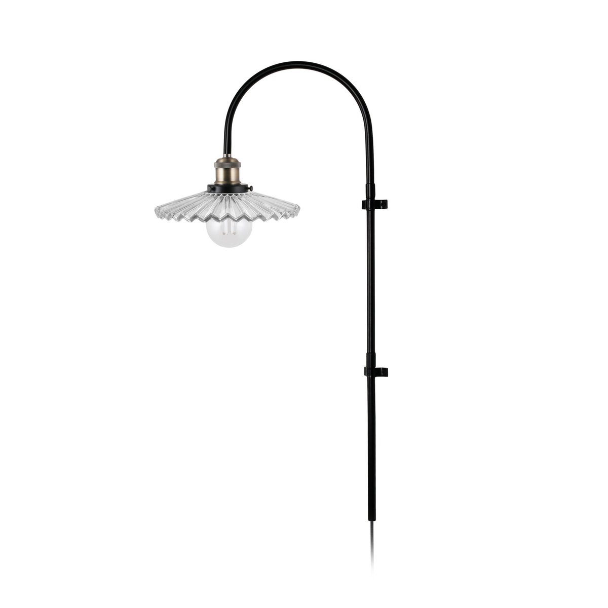 Globen Lighting Cobbler wall lamp 75 cm Clear | Scandinavian Design | Wall lights | Black