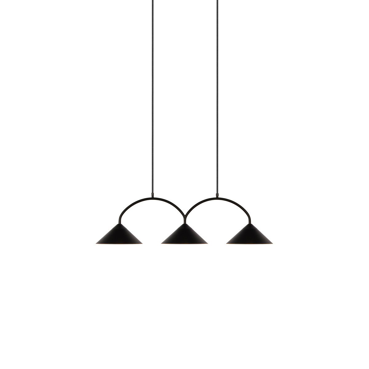 Globen Lighting Curve pendant lamp 3 Black | Scandinavian Design | Pendant lamps | Black
