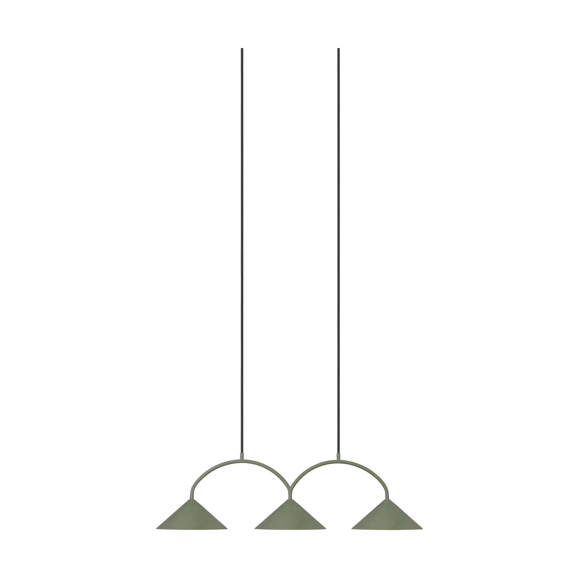 Curve pendant lamp 3, Green Globen Lighting