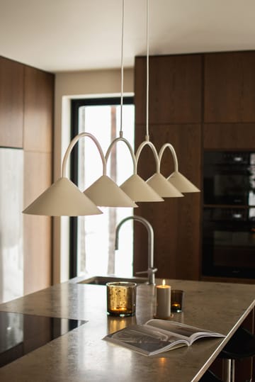 Curve pendant lamp 5 - Beige - Globen Lighting