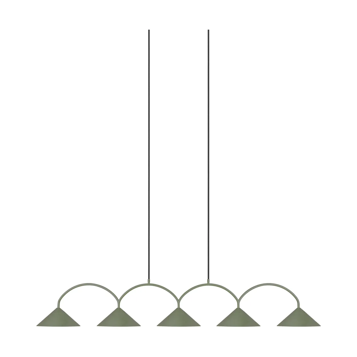 Globen Lighting Curve pendant lamp 5 Green | Scandinavian Design | Pendant lamps | Green