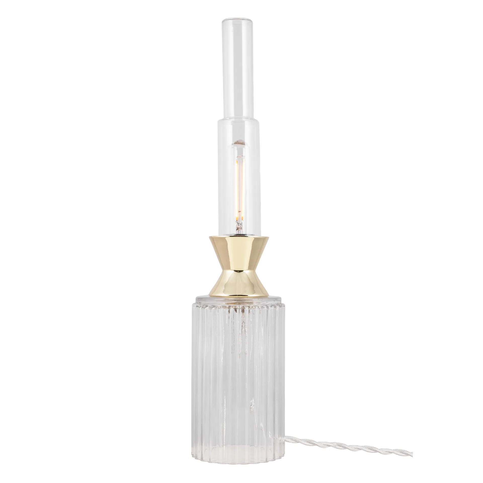Ester table lamp, Clear-brass Globen Lighting
