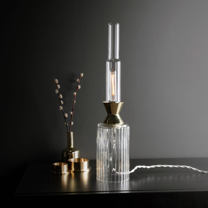 Ester table lamp, Clear-brass Globen Lighting