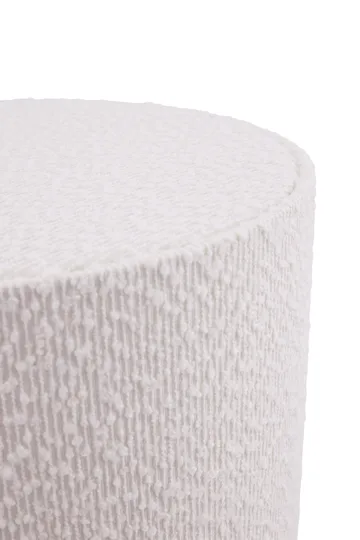 Florian floor lamp - White bouclé/beige, Ø30x80 cm - Globen Lighting