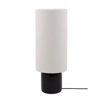 Florian floor lamp - White bouclé/black, Ø30x80 cm - Globen Lighting