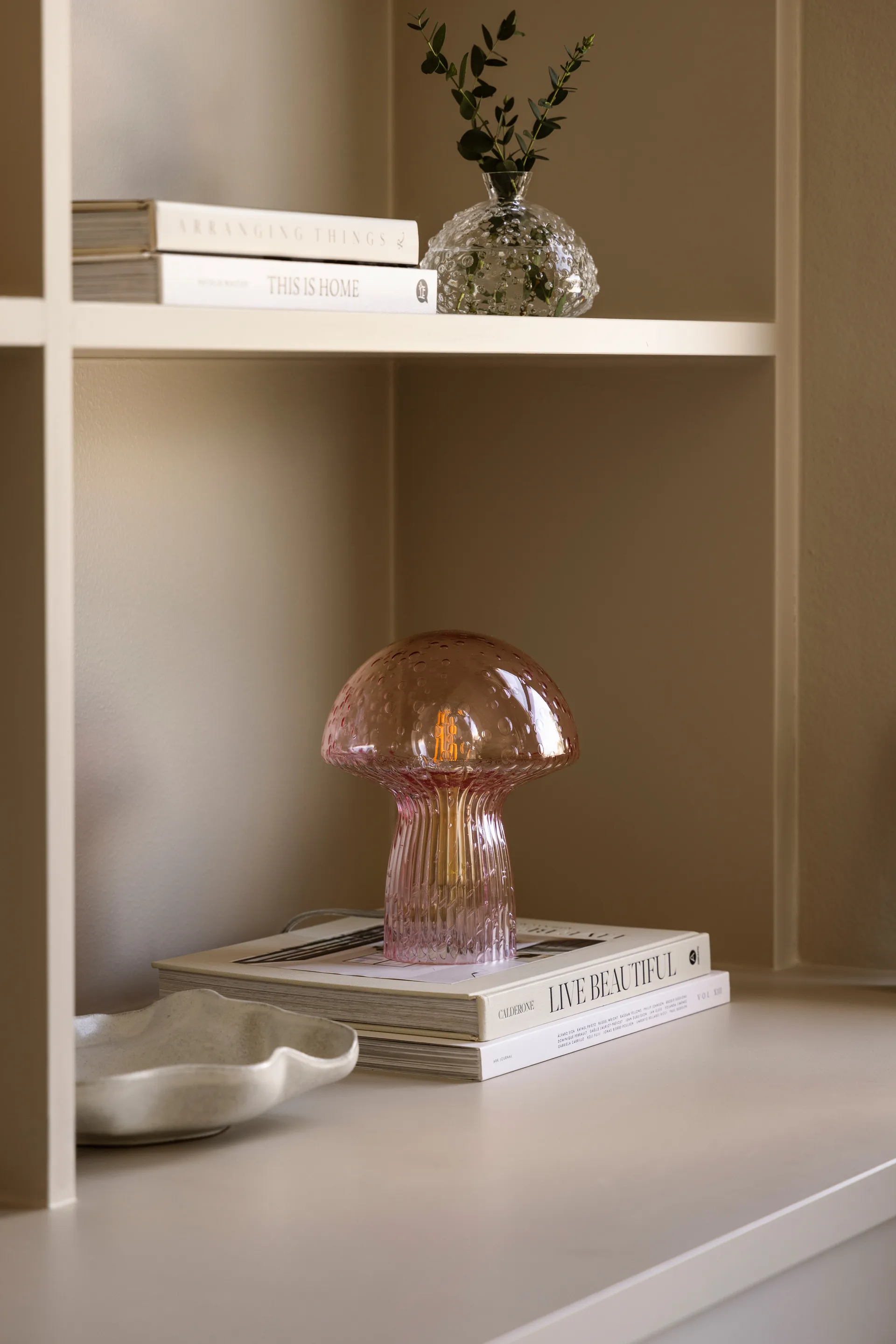 Fungo table lamp Special Edition Pink, Ø16 cm, H:20 cm Globen Lighting