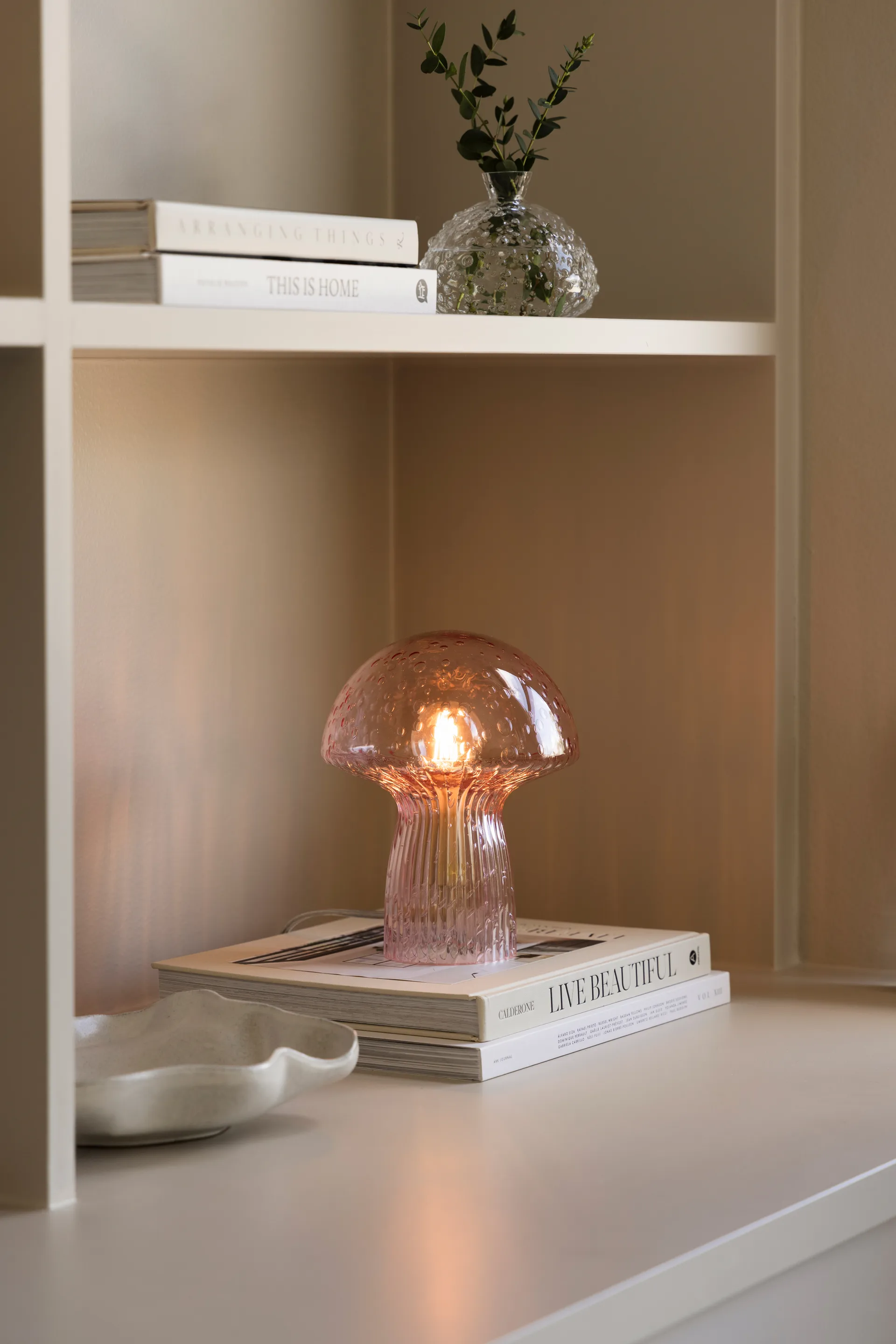 Fungo table lamp Special Edition Pink, Ø16 cm, H:20 cm Globen Lighting