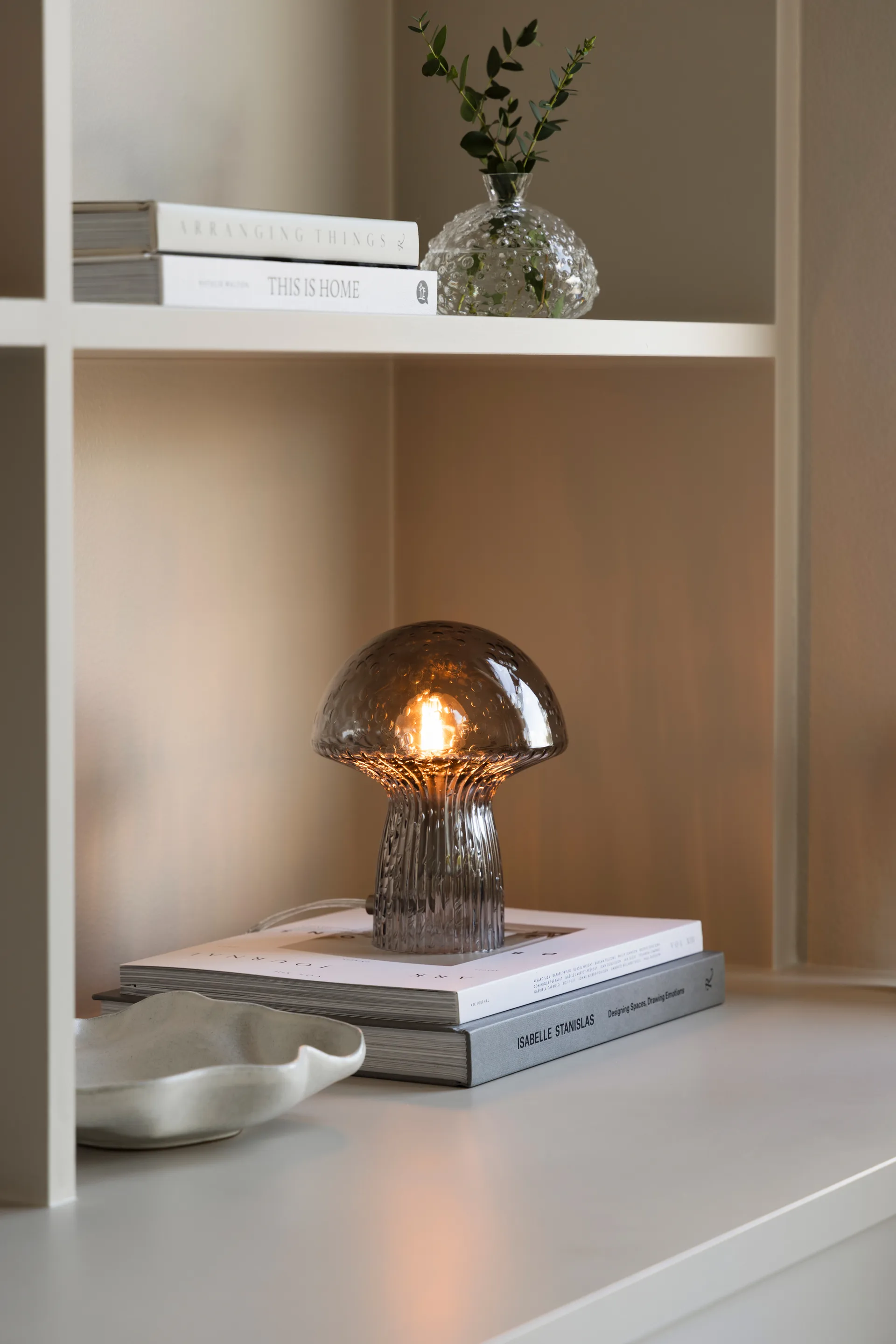 Fungo table lamp Special Edition Smoke, Ø16 cm, H:20 cm Globen Lighting