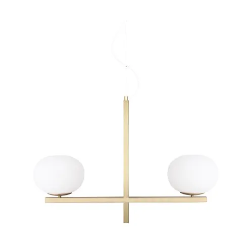 Globen Lighting Gemini pendant 87 cm Brass | Scandinavian Design | Pendant lamps | Gold-coloured