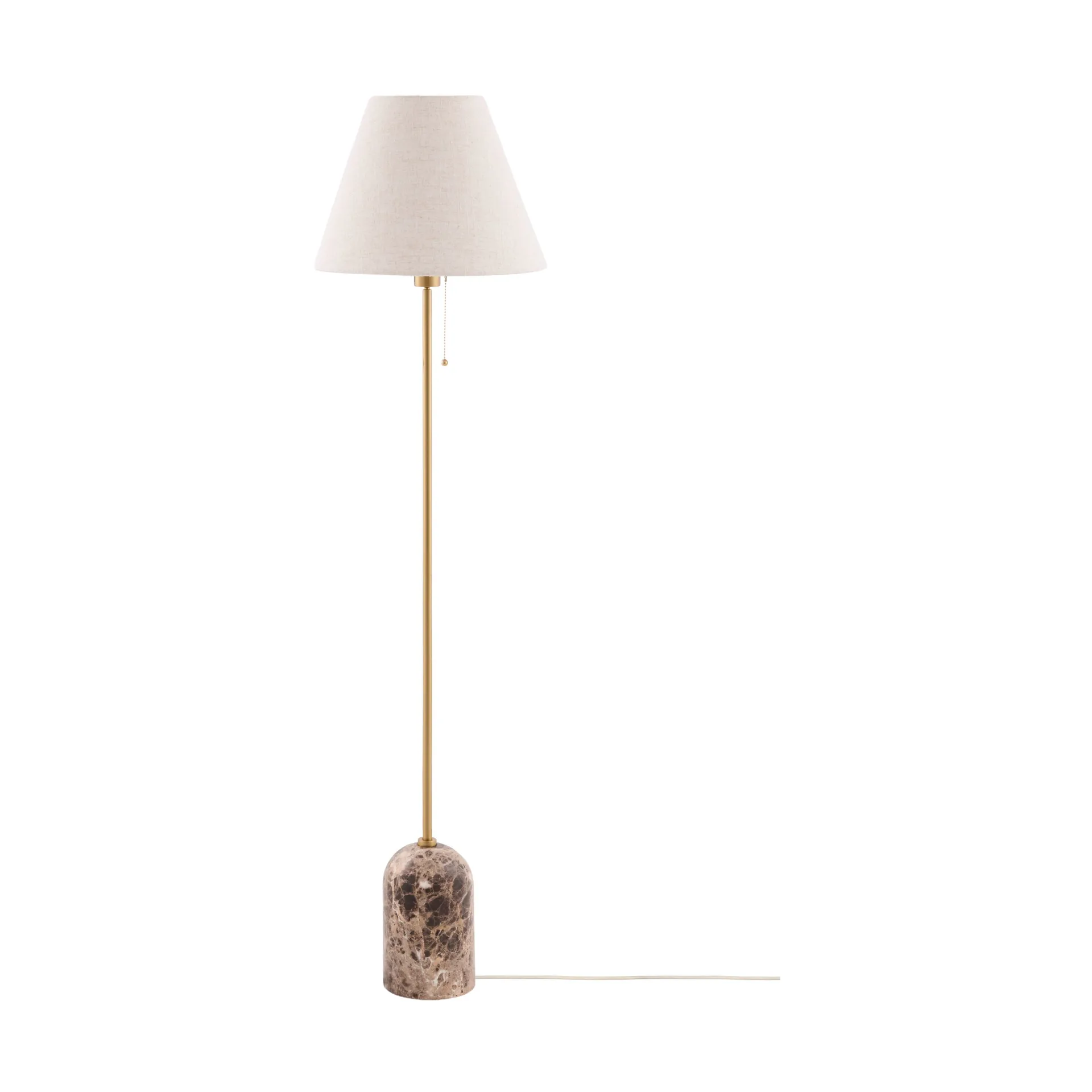 Gino floor lamp, Brown marble Globen Lighting