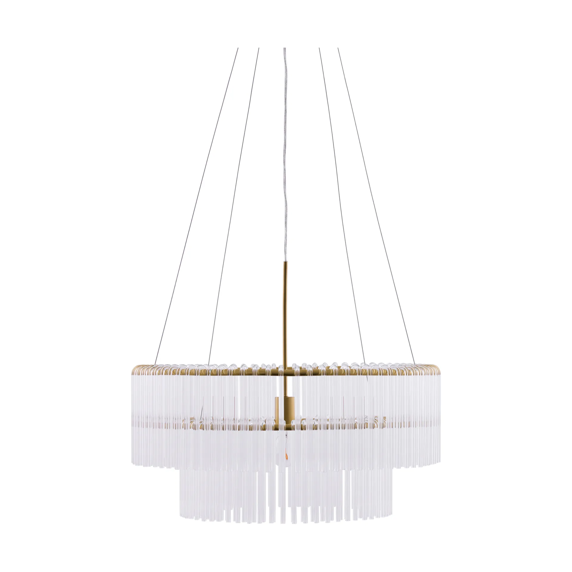 Hook 60 pendant, Clear-brushed brass Globen Lighting