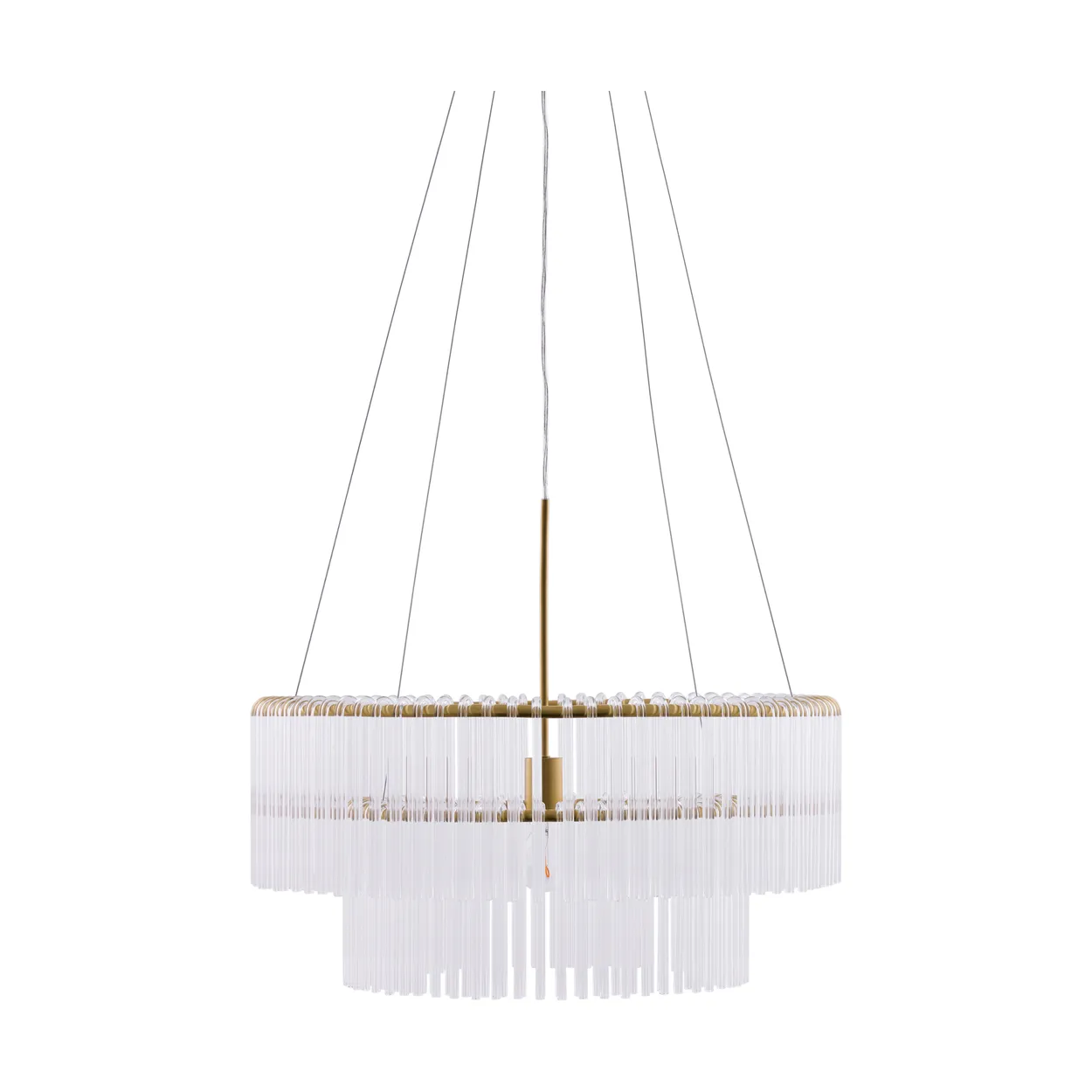 Globen Lighting Hook 60 pendant Clear-brushed brass