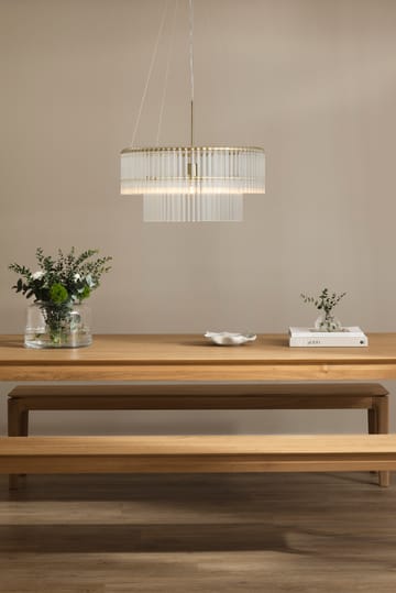 Hook 60 pendant - Clear-brushed brass - Globen Lighting
