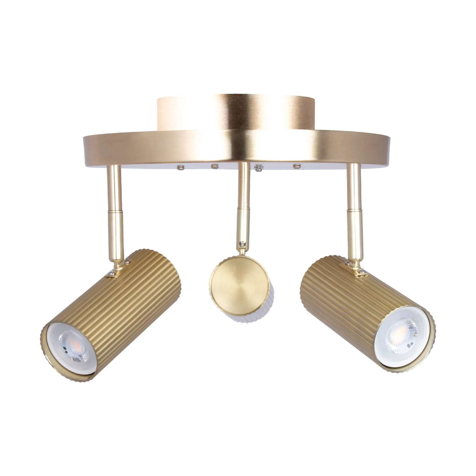Hubble 3 ceiling lamp, Brushed brass Globen Lighting