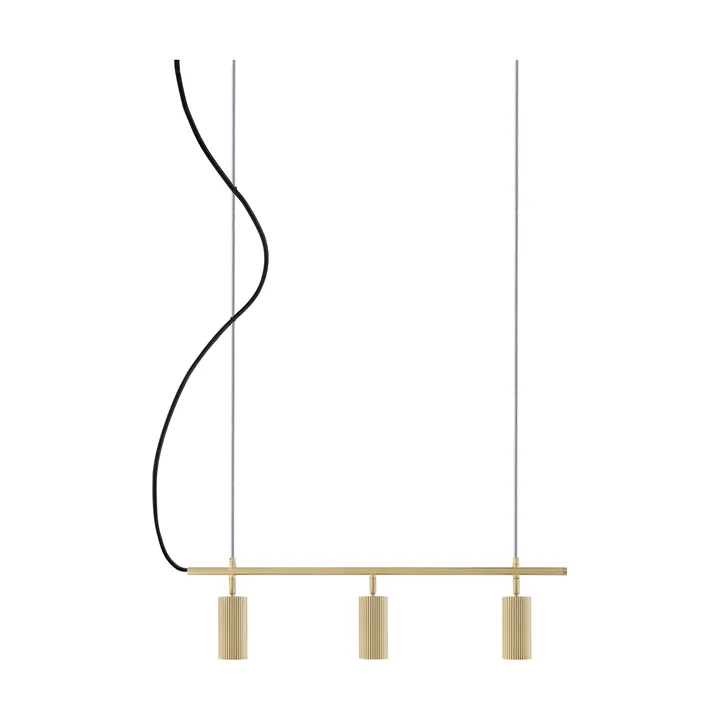 Hubble 3 Long ceiling lamp - Brushed brass - Globen Lighting